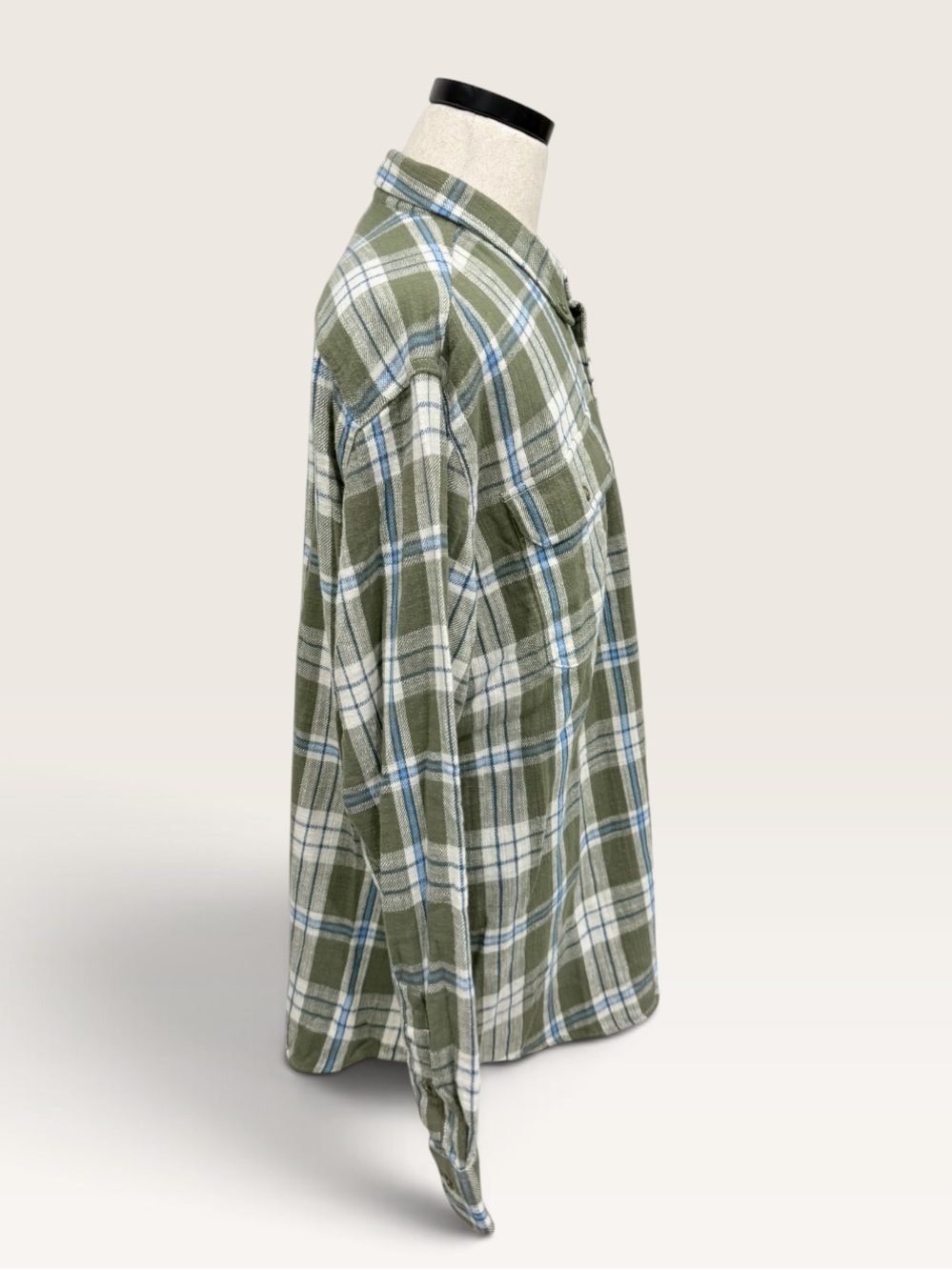 L.L.Bean 1912 Field Flannel Plaid Shirt Slightly Fitted Deep Olive XXL NWT - Picture 8 of 15